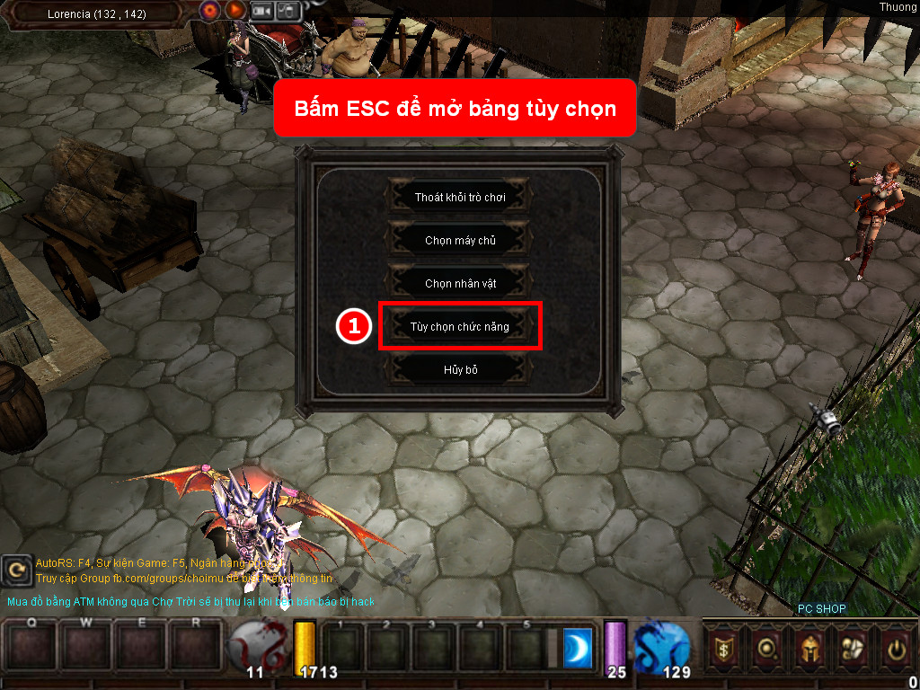 Chức năng chính của Game MU Việt Vương